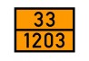 Naklejka, tablica ADR - Dowolne cyfry 400x300